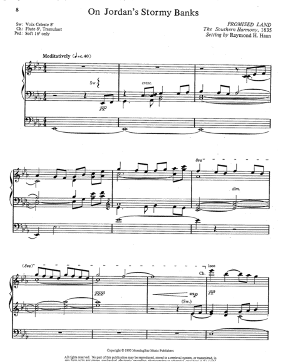 Six Organ Preludes on Gospel Hymns Organ scores gallery preview page 3