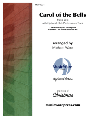Book cover for Carol of the Bells (solo piano)