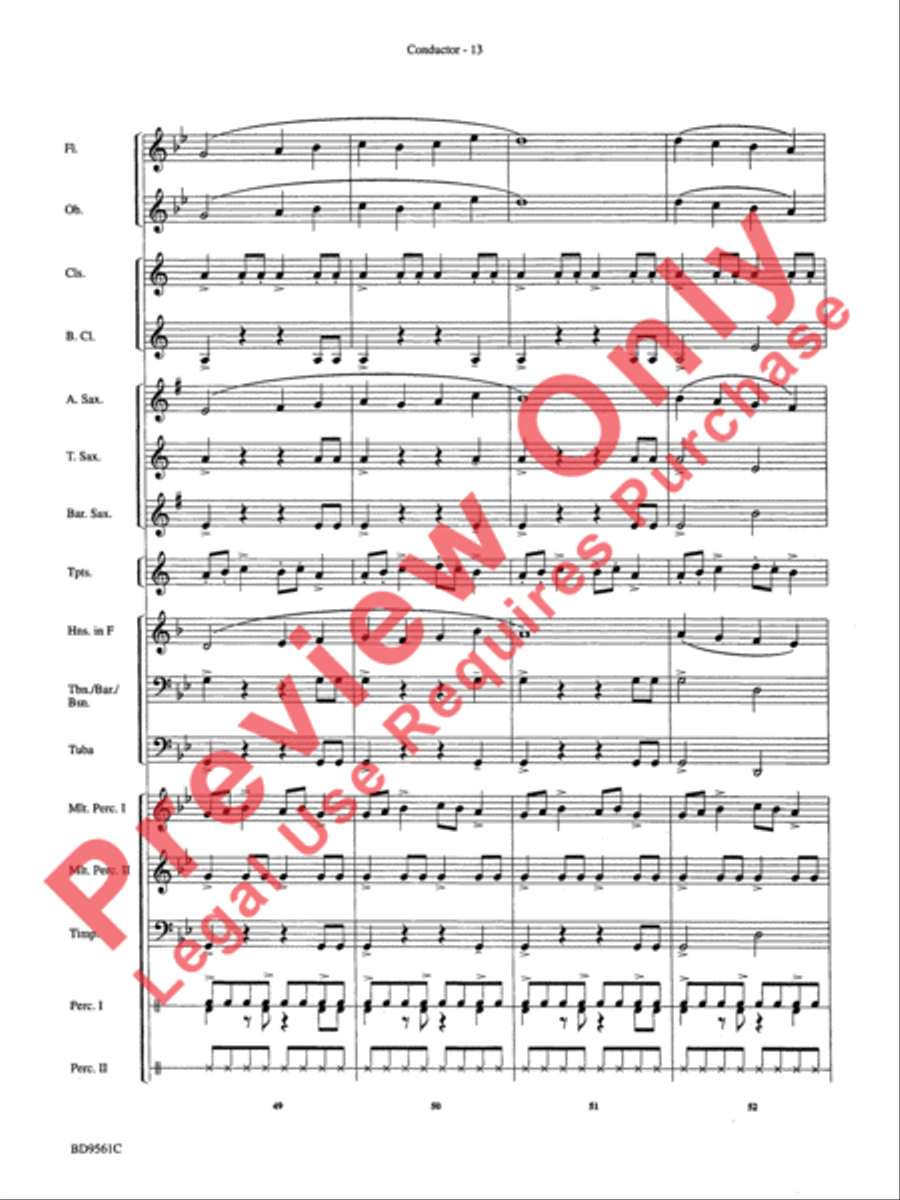 The Tempest Concert Band scores gallery preview page 16