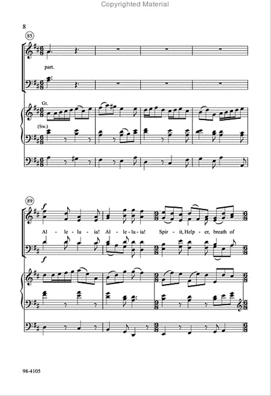 Voices Raised to You We Offer 4-Part scores gallery preview page 9