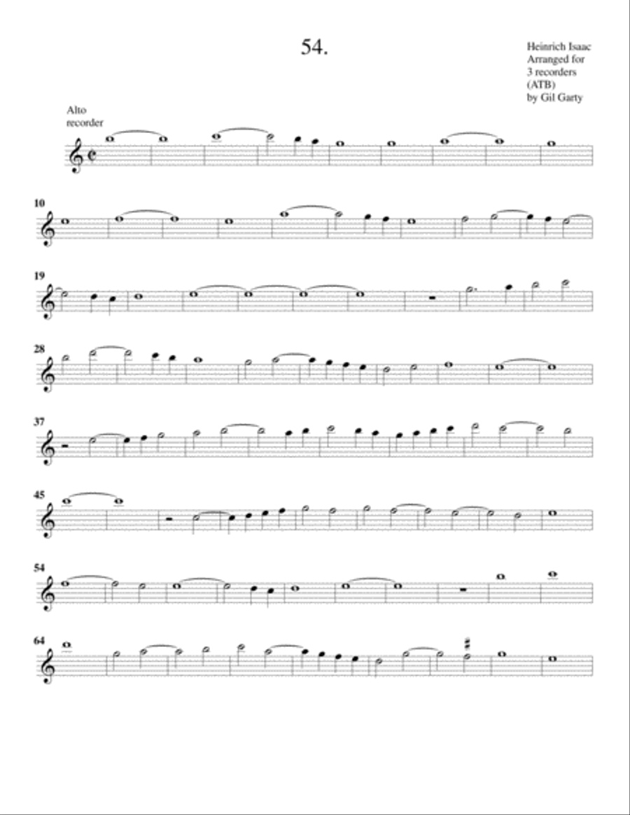 Instrumental trio no.54 (no title) (arrangement for 3 recorders) Recorder scores gallery preview page 5