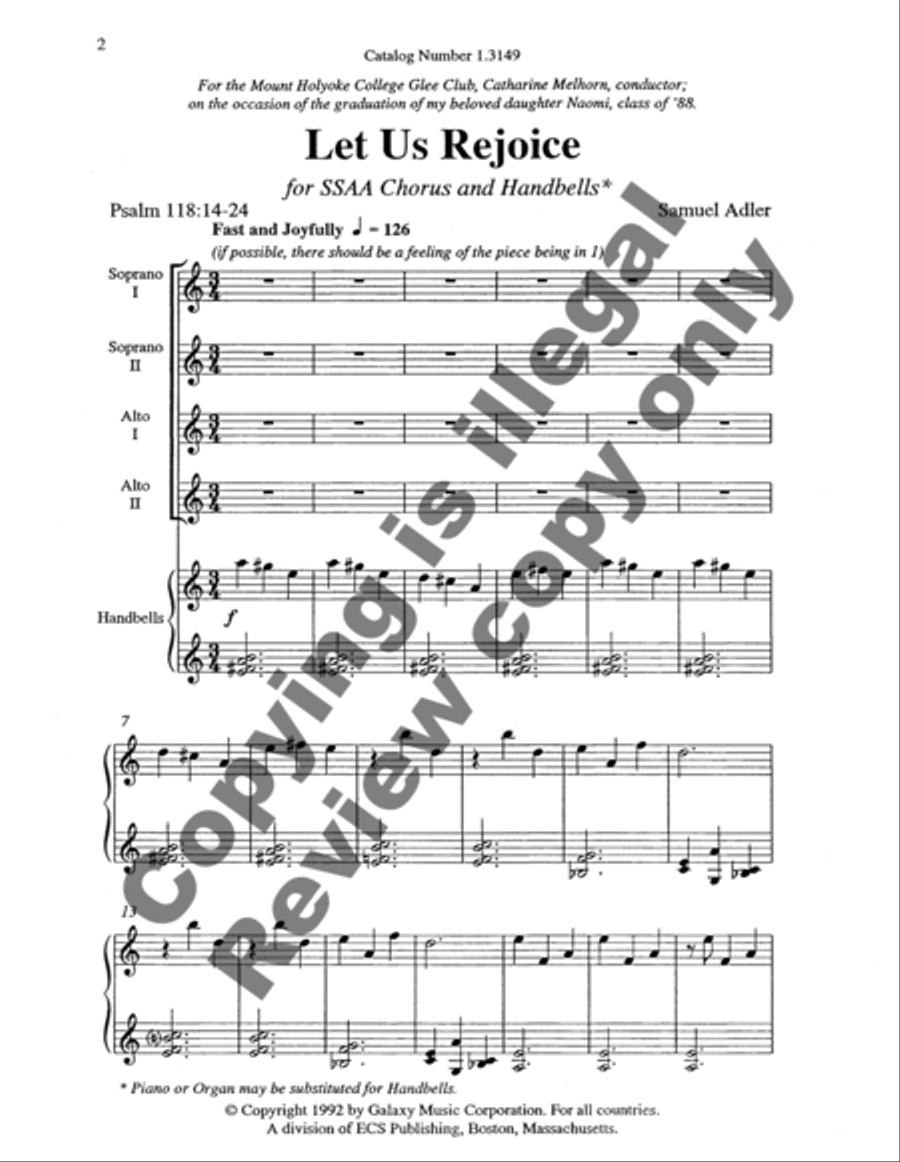 Let Us Rejoice SSA scores gallery preview page 10