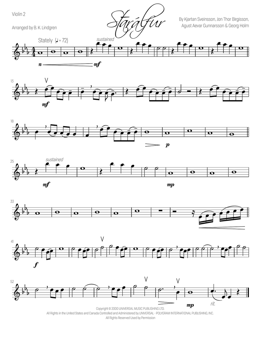 Starálfur Starálfur String Quartet scores gallery preview page 3