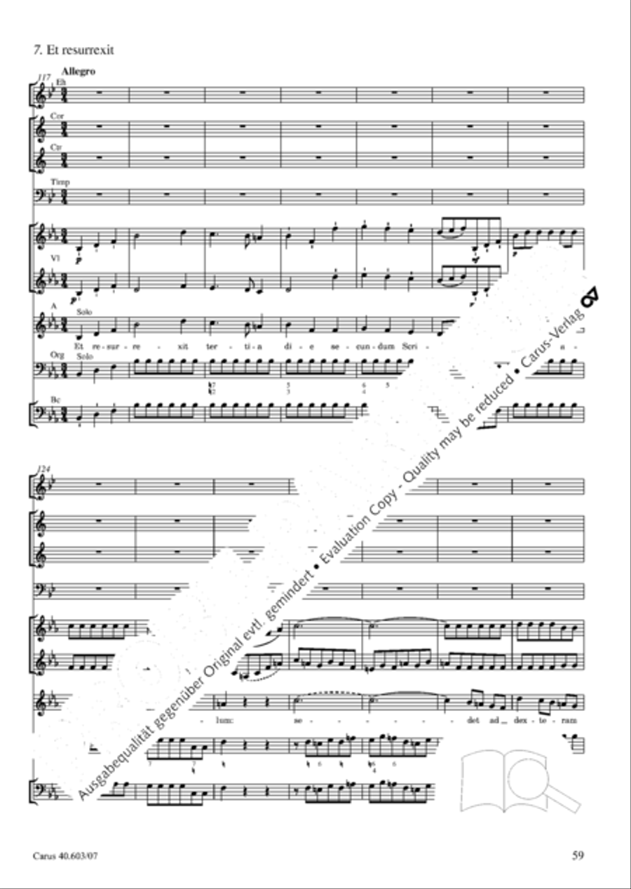 Grosse Orgelsolomesse in Es 4-Part scores gallery preview page 72