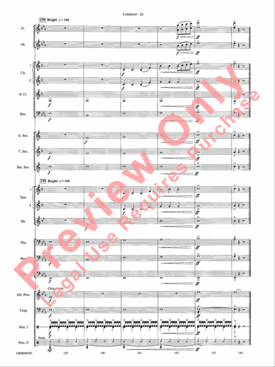 The Polar Express, Selections from Concert Band scores gallery preview page 28