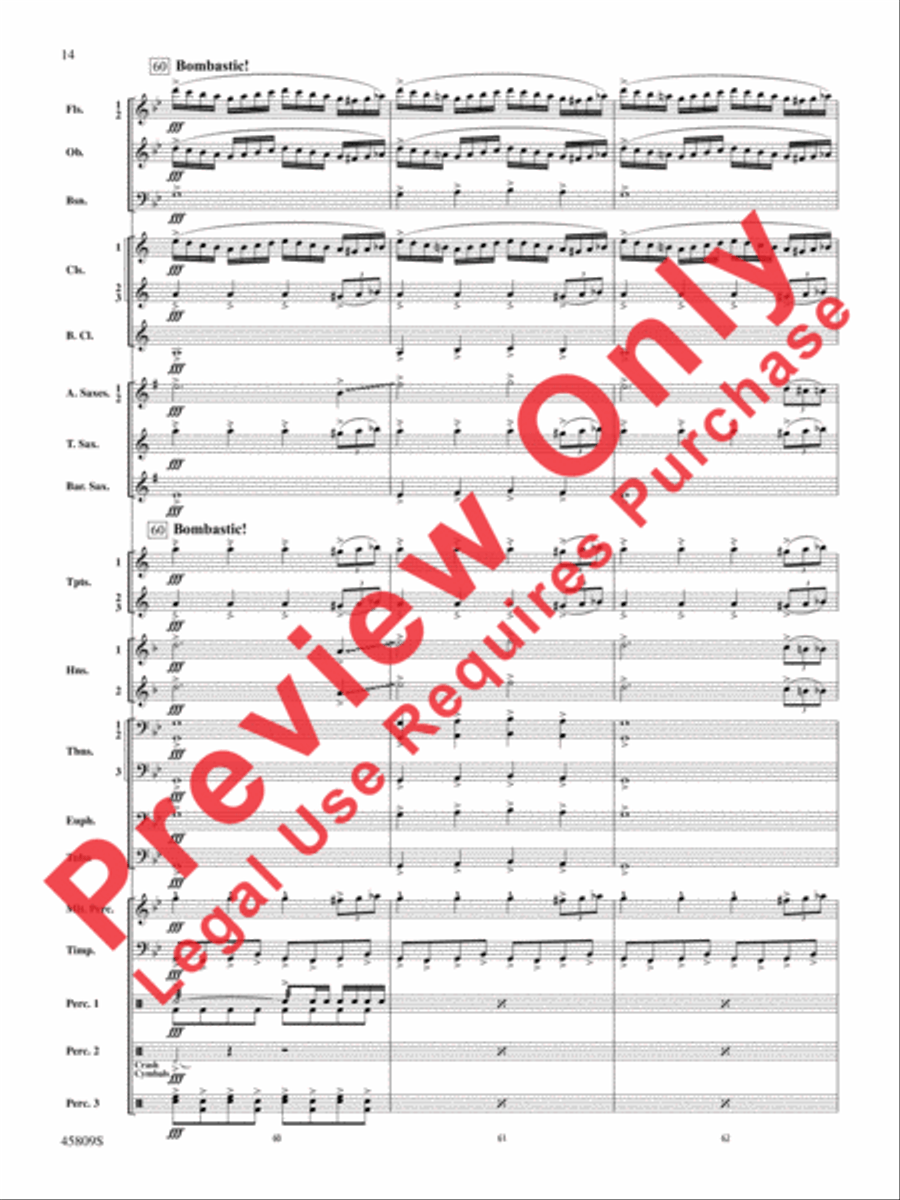 At the Movies with James Horner Concert Band scores gallery preview page 15