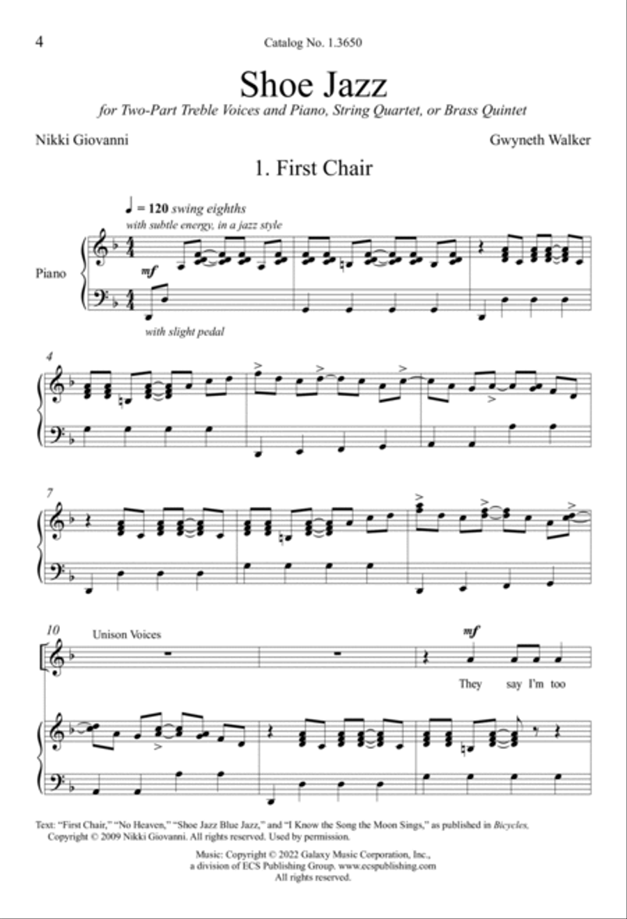 Shoe Jazz Shoe Jazz 2-Part scores gallery preview page 5