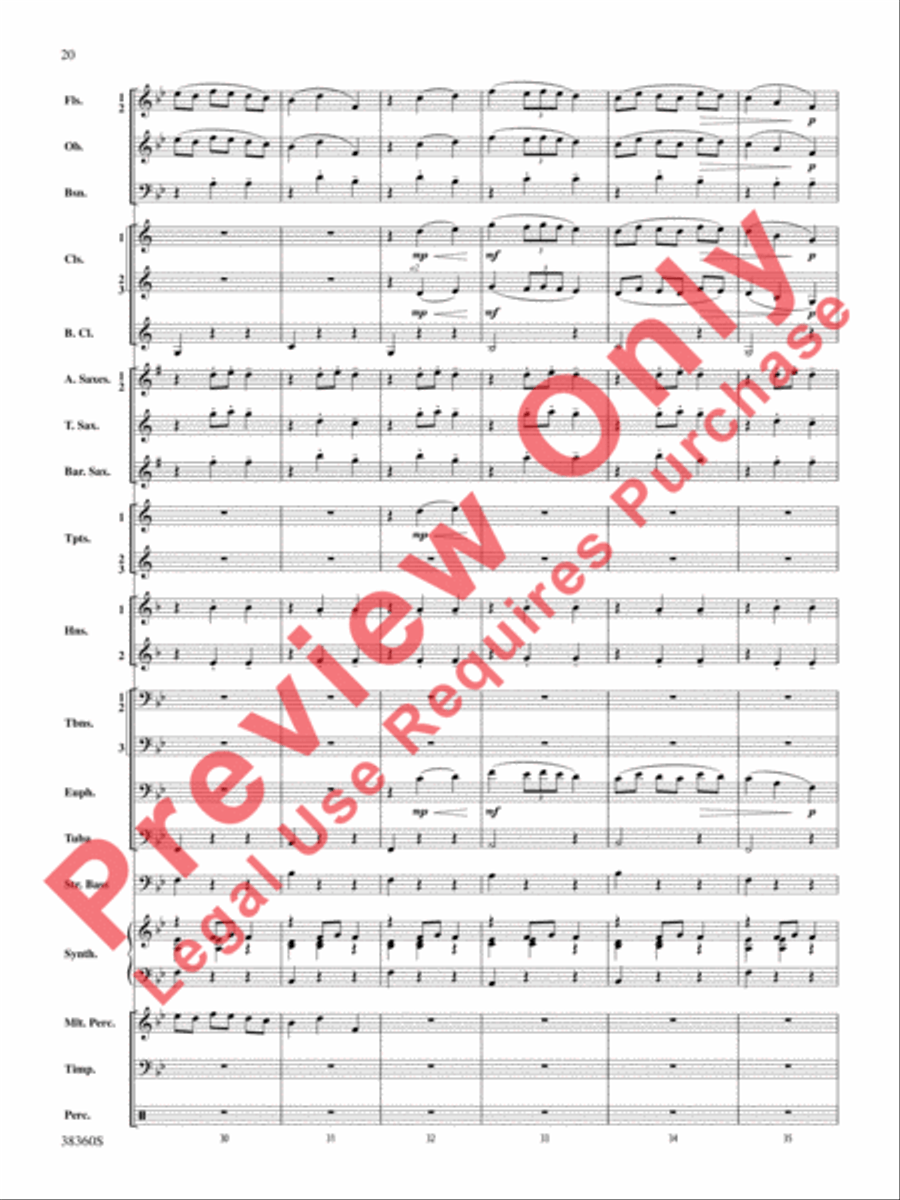 Tonadillas Suite Concert Band scores gallery preview page 21