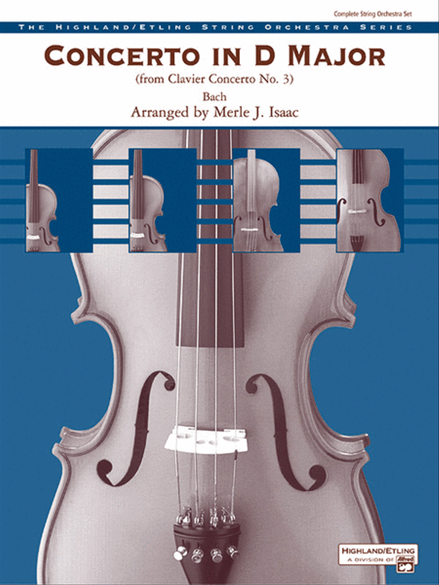 Concerto in D Major String Orchestra scores gallery preview page 1