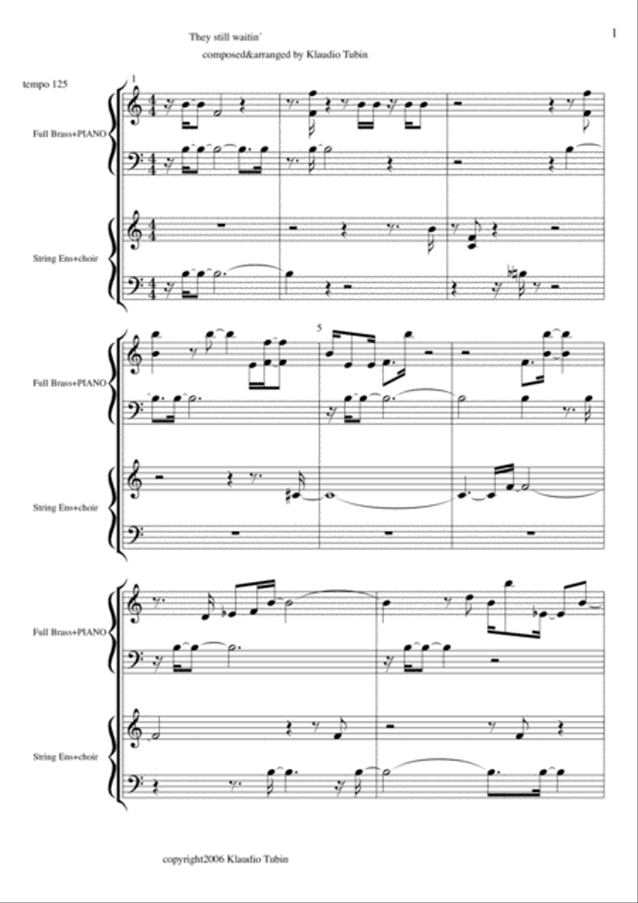 They still waitin´ They still waitin´ Jazz Ensemble scores gallery preview page 2