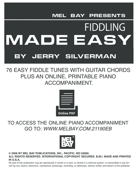 Fiddling Made Easy-76 Easy Fiddle Tunes