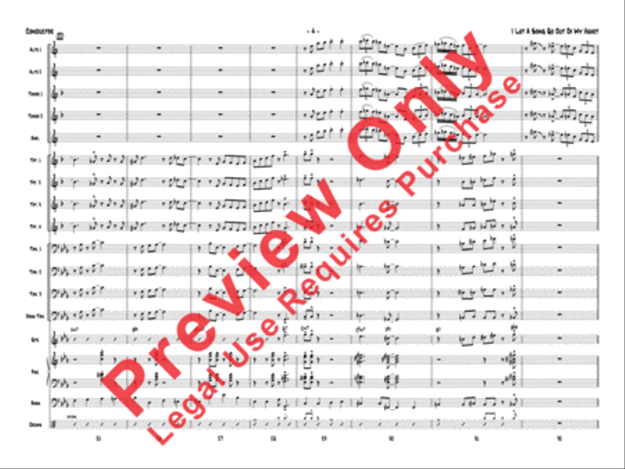 I Let a Song Go Out of My Heart Jazz Ensemble scores gallery preview page 23