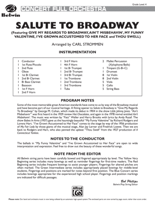 Salute to Broadway: Score