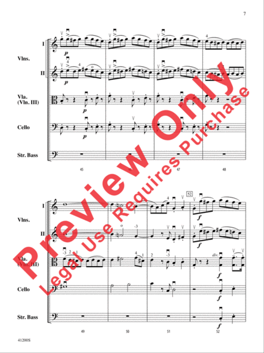 Allegro Molto Allegro Molto String Orchestra scores gallery preview page 8