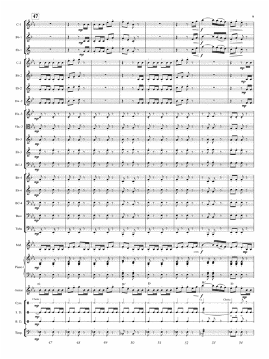 William Tell Overture (Finale) Concert Band scores gallery preview page 8