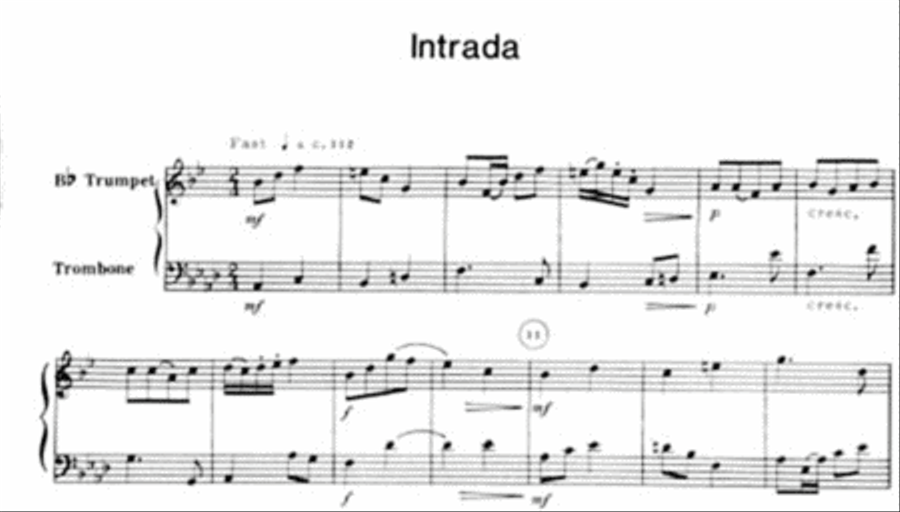 10 Duets For Trumpet And Trombone Brass Duet scores gallery preview page 2