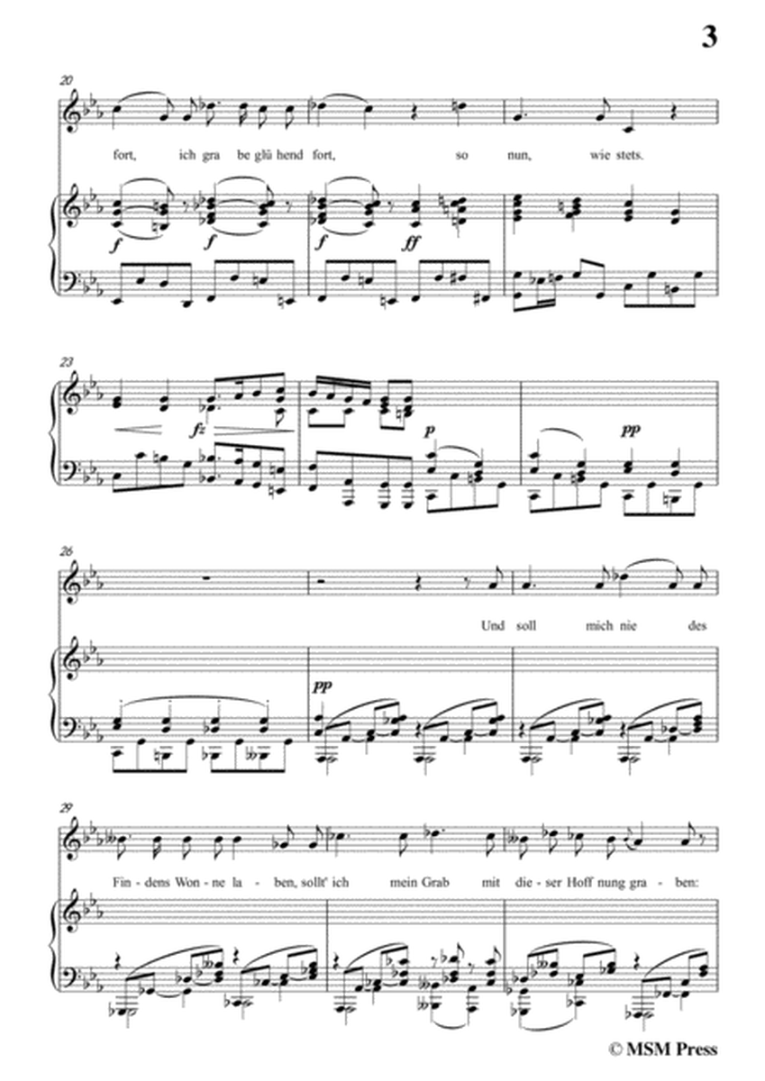 Schubert-Schatzgräbers Begehr,Op.23 No.4,in c minor,for Voice&Piano image number null