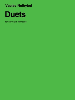 Book cover for Duets for Horn and Trombone