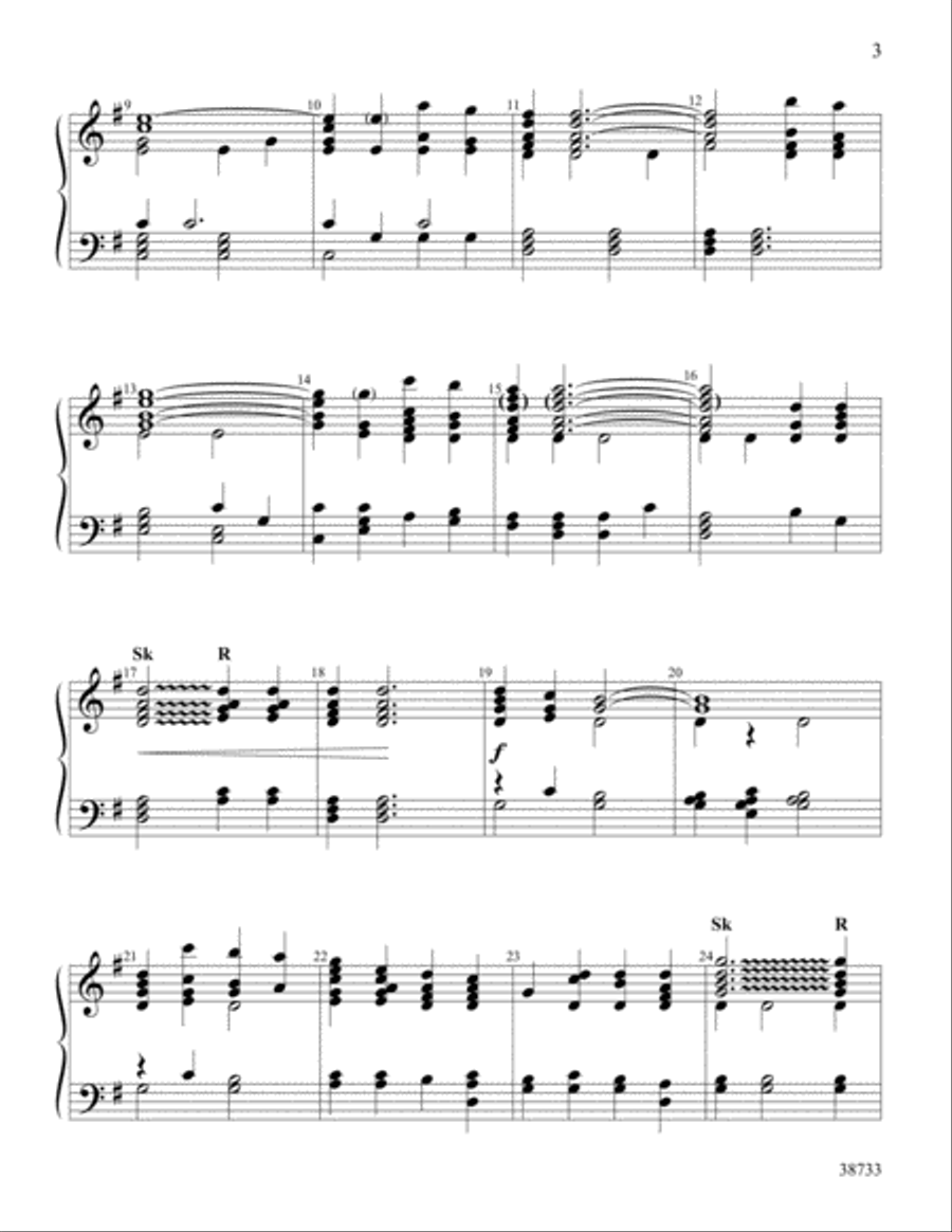 For Unto Us a Child Is Born Handbell Choir scores gallery preview page 3