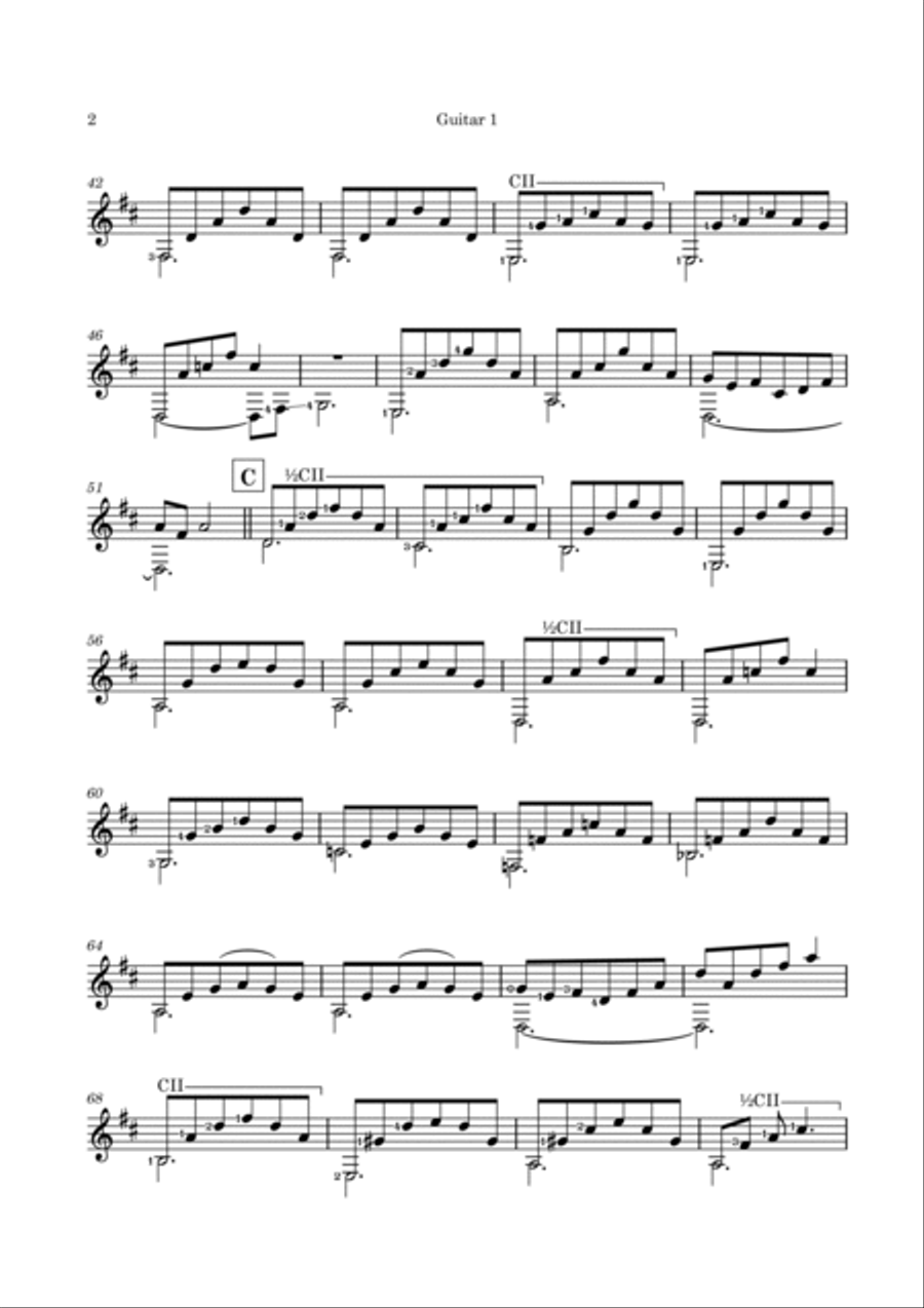 Cavatina Guitar scores gallery preview page 5