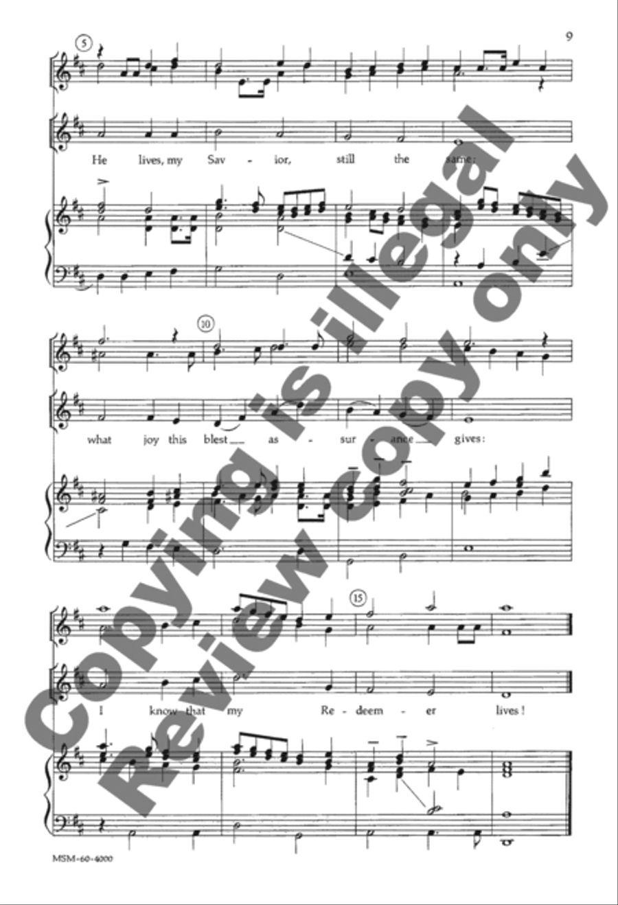 I Know That My Redeemer Lives SA scores gallery preview page 8
