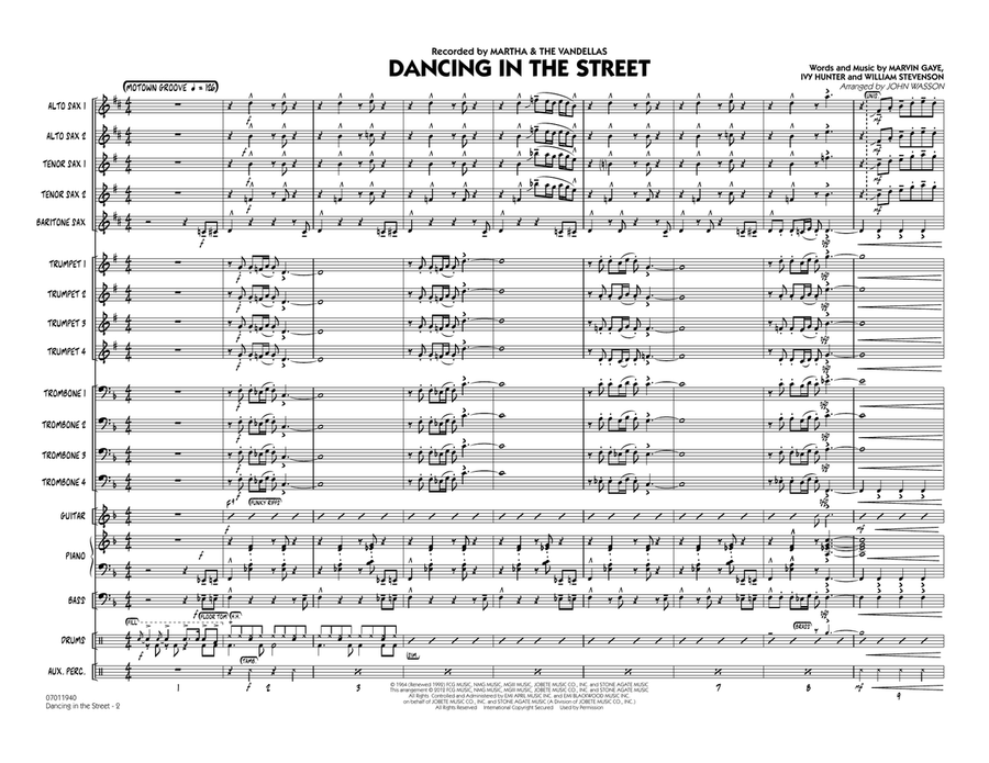 Dancing In The Street - Full Score Jazz Ensemble scores gallery preview page 2
