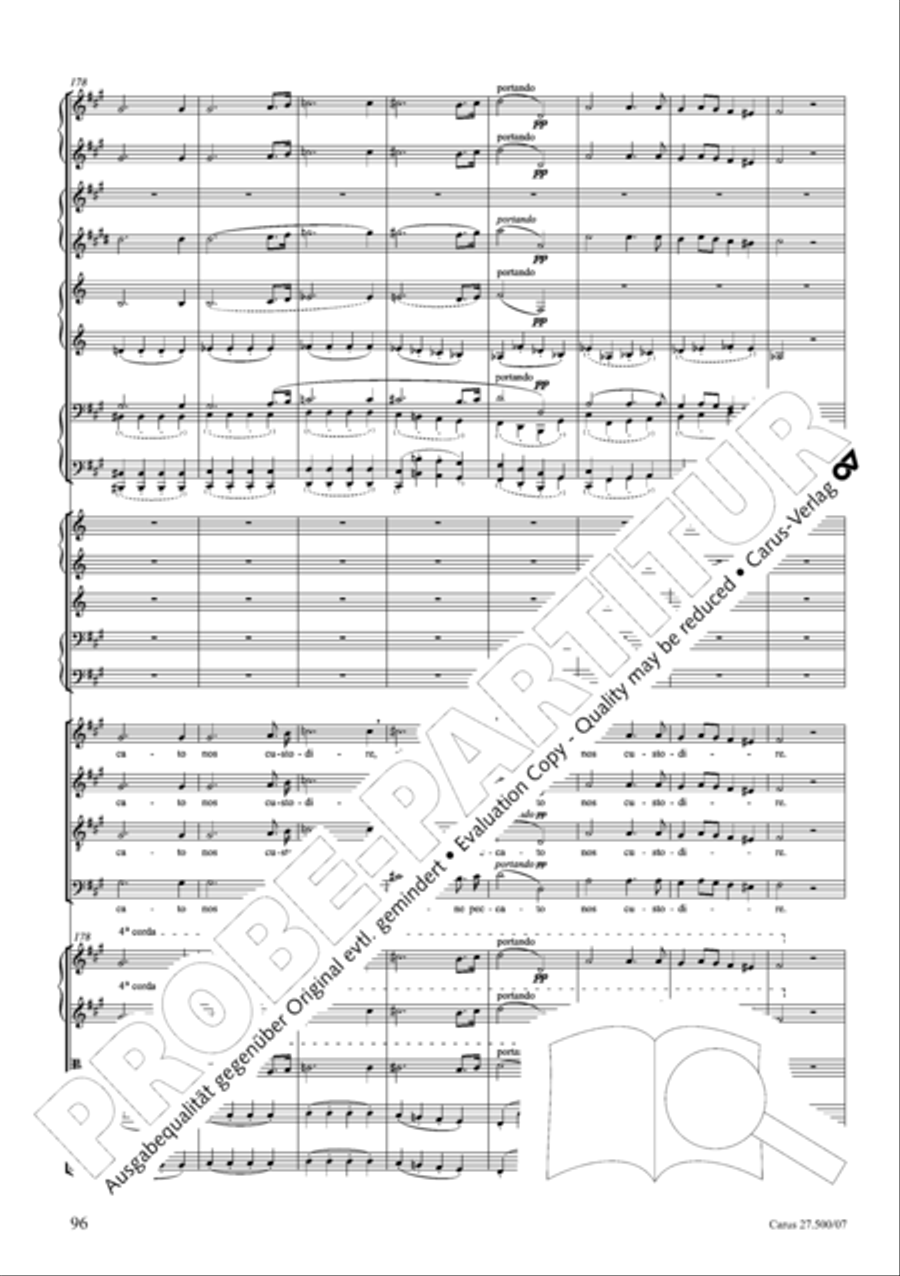 Quattro pezzi sacri Orchestra scores gallery preview page 97