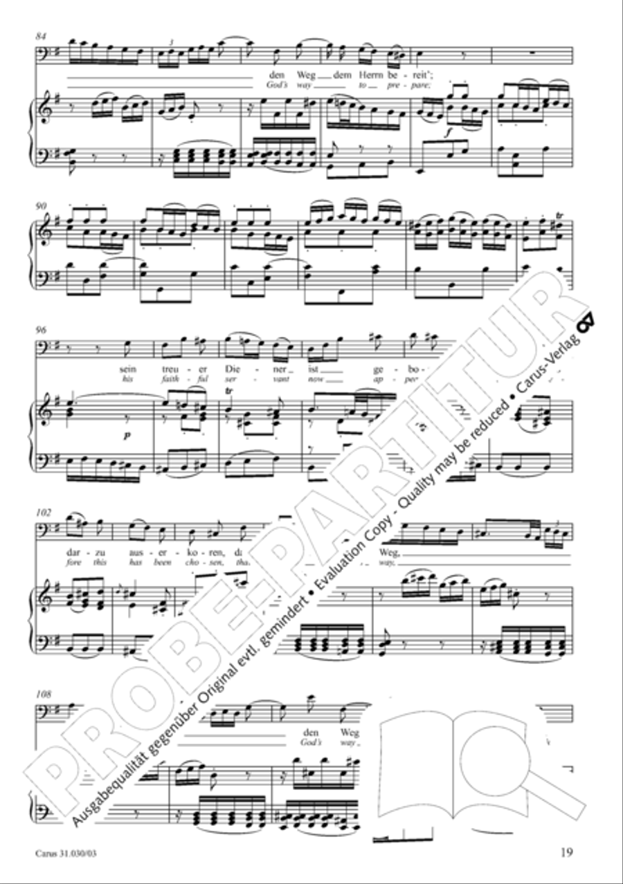 Joyful be, O ransomed flock (Freue dich, erloste Schar) 4-Part scores gallery preview page 20