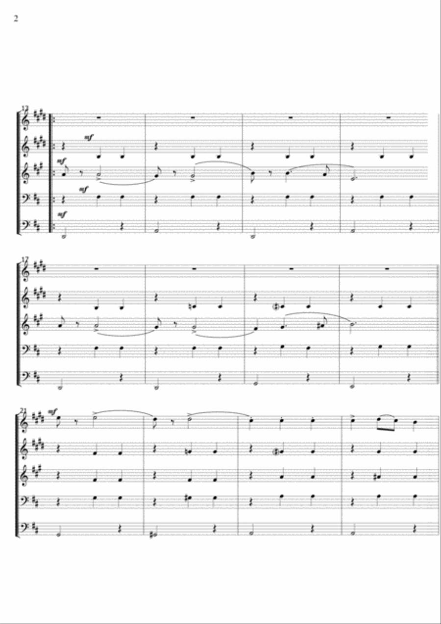 The Nutcracker (ballet), Op.71: Pas de Deux Brass Ensemble scores gallery preview page 2
