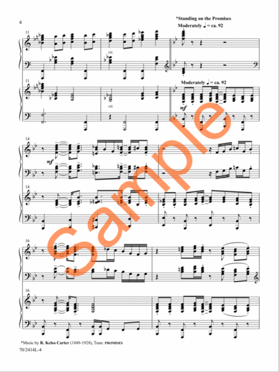 Camp Meeting Jubilee Piano Duet scores gallery preview page 5