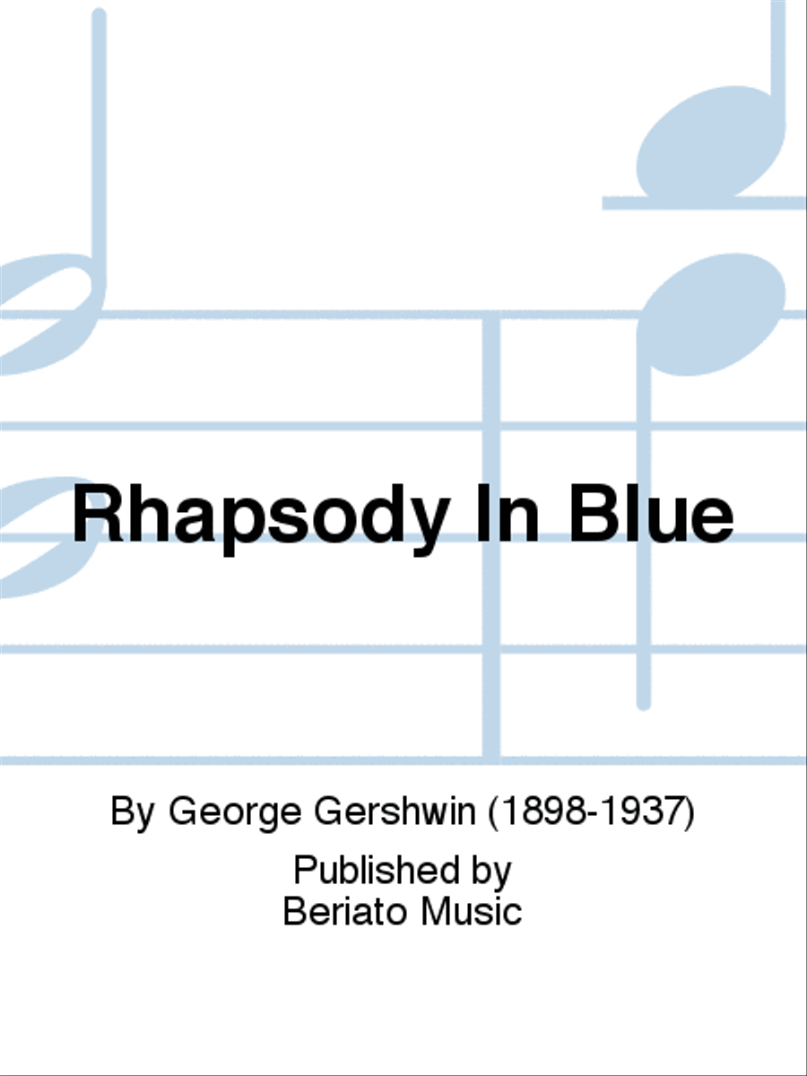 Rhapsody In Blue Saxophone Quartet scores gallery preview page 1