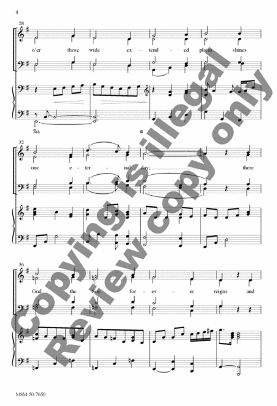 Promised Land 4-Part scores gallery preview page 4