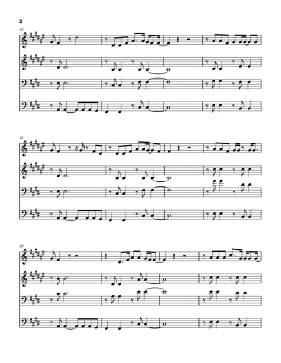 Camarillo Brillo Brass Quartet scores gallery preview page 3