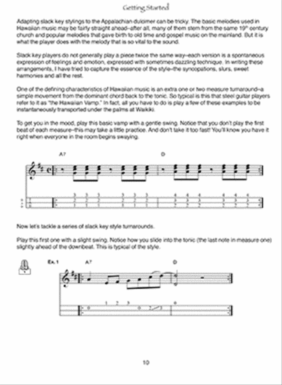 Hawaiian & Polynesian Music for Appalachian Dulcimer Dulcimer scores gallery preview page 2
