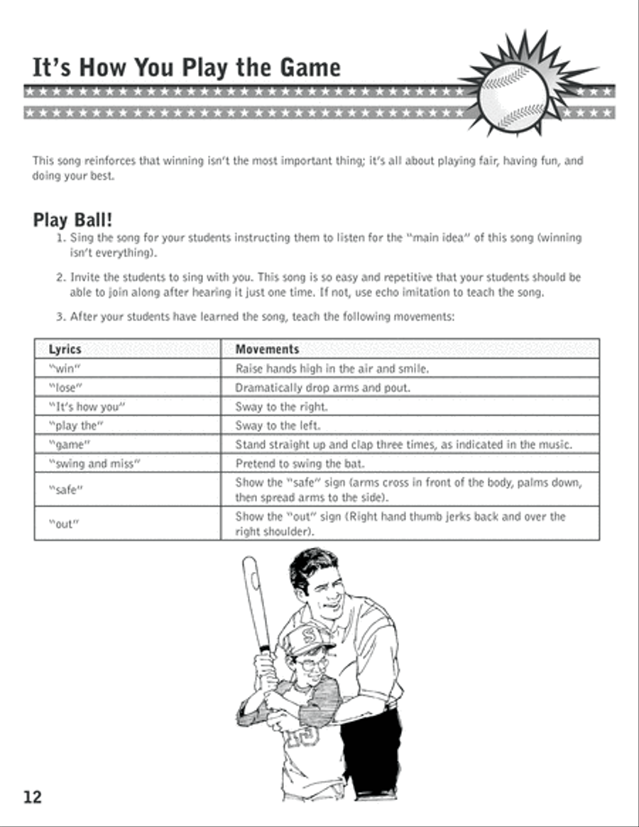 Play Ball! Unison Choir scores gallery preview page 13