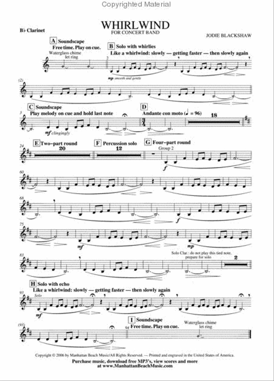 Whirlwind Concert Band scores gallery preview page 6