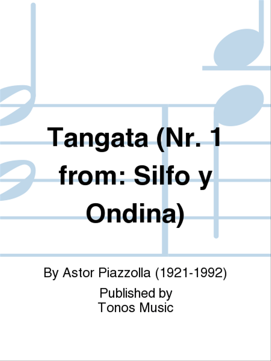 Tangata (Nr. 1 from: Silfo y Ondina) Double Bass scores gallery preview page 1