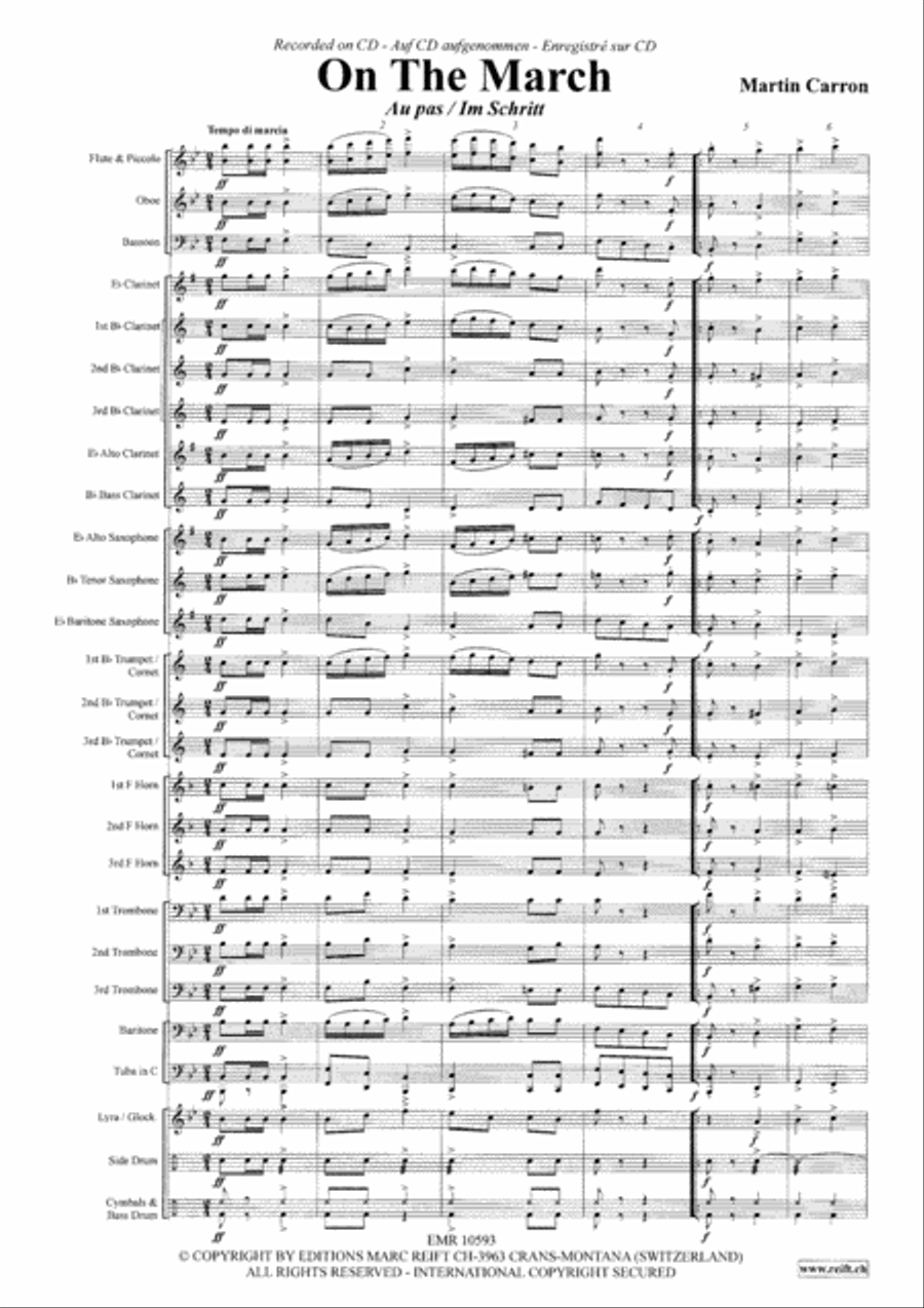 On The March Concert Band scores gallery preview page 4