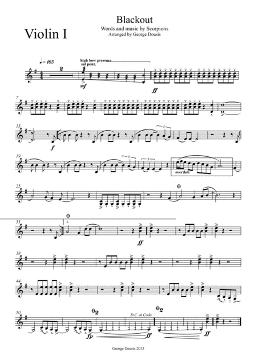 Blackout Blackout String Quartet scores gallery preview page 5