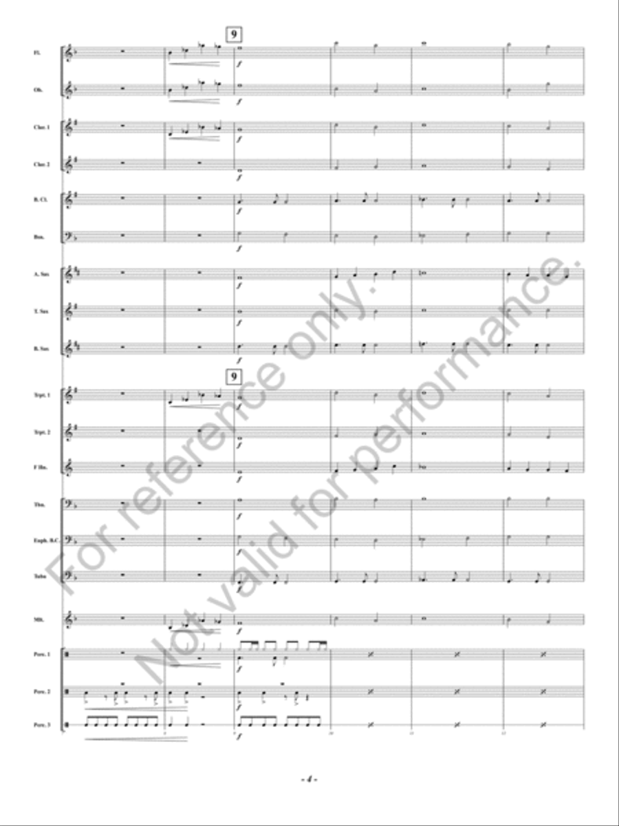 Noche de Paz Concert Band scores gallery preview page 5