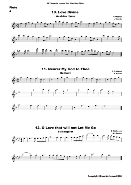 16 Favourite Hymns Vol.2 for solo Flute image number null