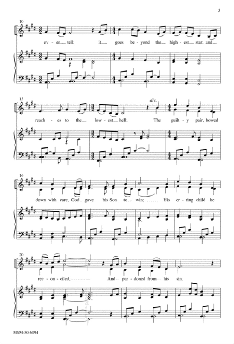 The Love of God The Love of God Divisi scores gallery preview page 3