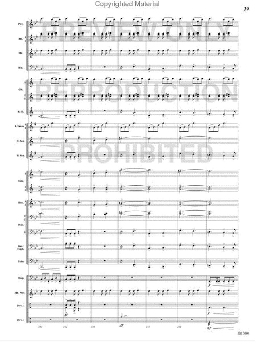 Summer Resounding! Concert Band scores gallery preview page 38