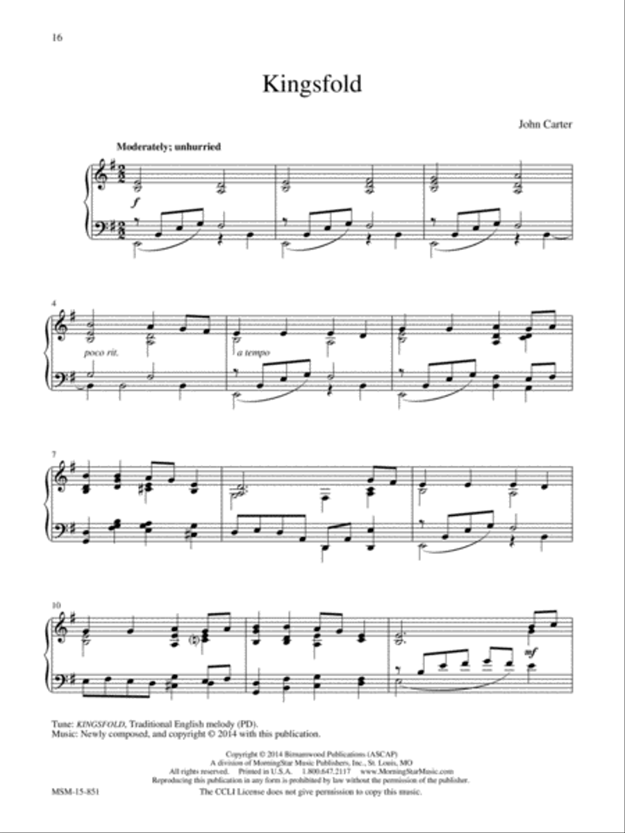 From the British Isles: Nine Traditional Melodies for Solo Piano image number null