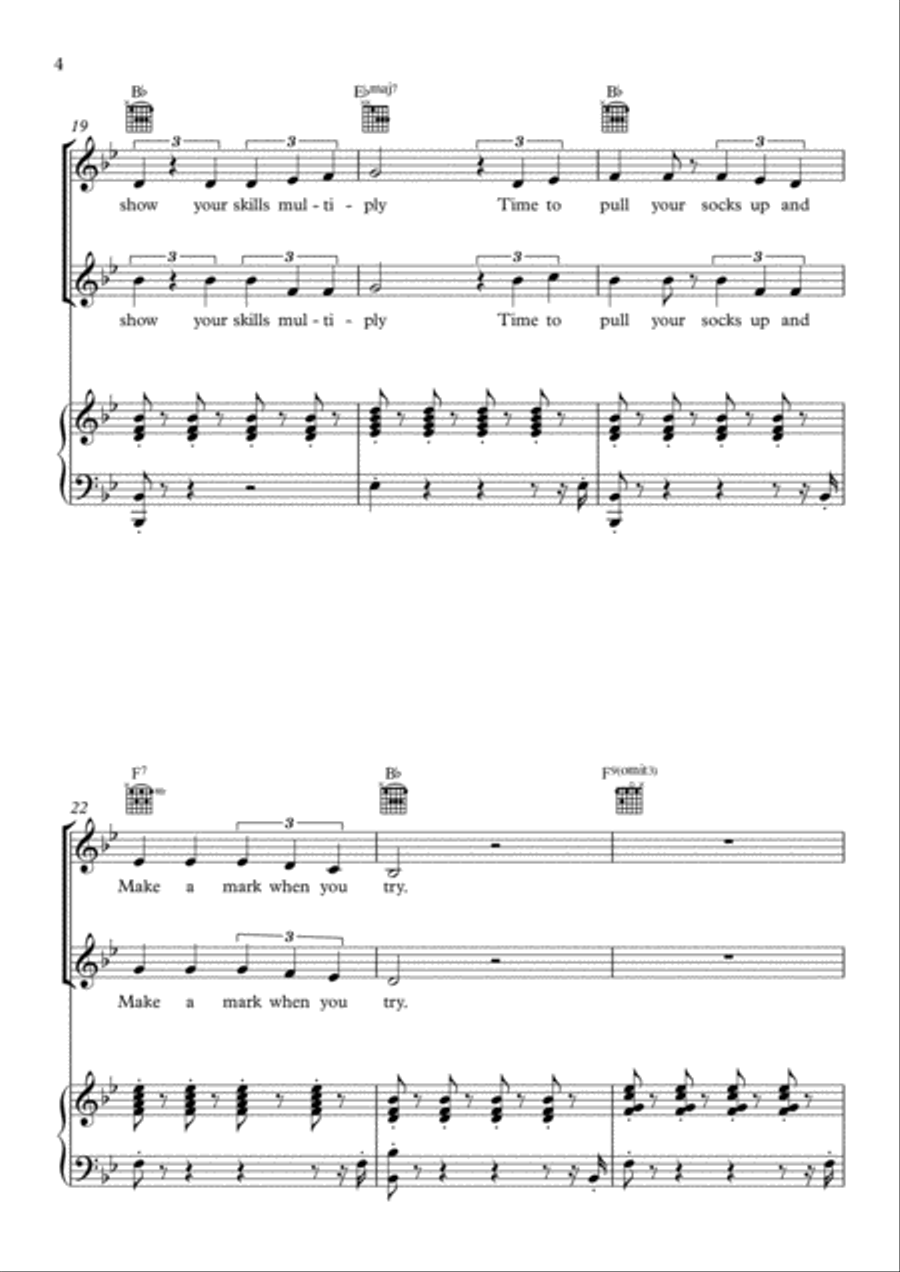 Take The Strain Choir scores gallery preview page 4