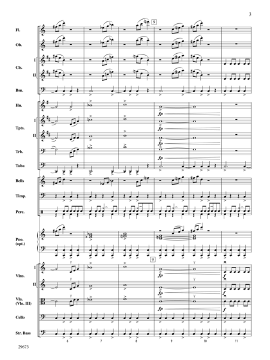 Scenes from the Old West (Score only) Full Orchestra scores gallery preview page 3