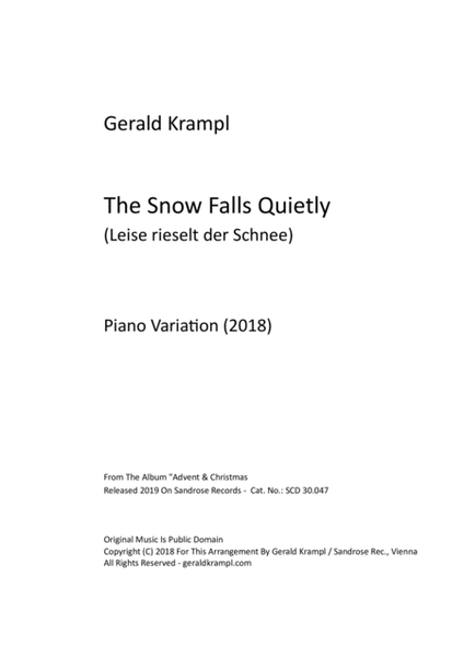 The Snow Falls Quietly (Leise rieselt der Schnee) image number null
