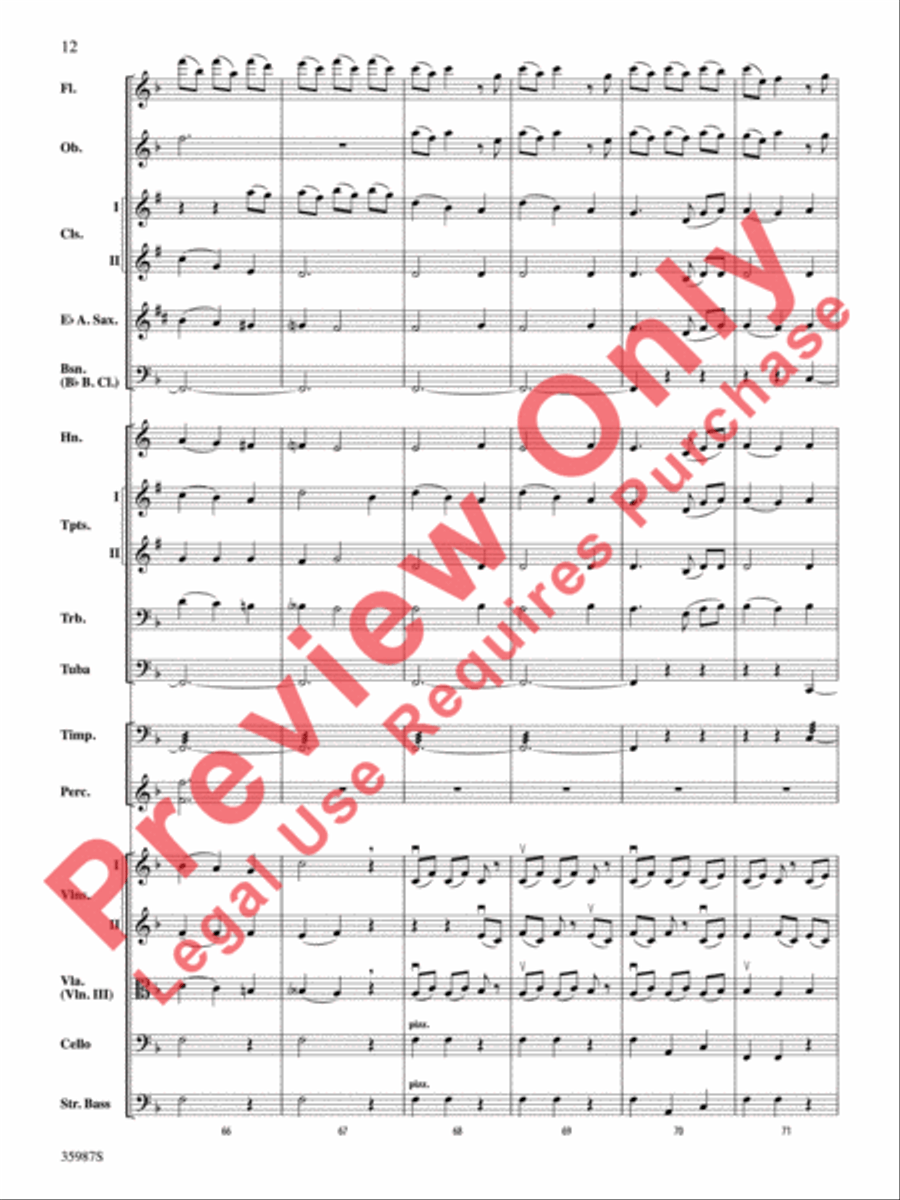 Nocturne Nocturne Full Orchestra scores gallery preview page 13