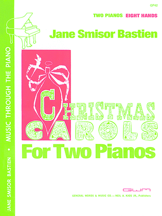 Book cover for Christmas Carols For Multiple Piano, 8 Hands