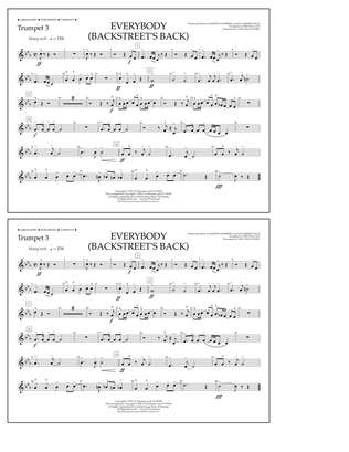 Book cover for Everybody (Backstreet's Back) (arr. Tom Wallace) - Trumpet 3